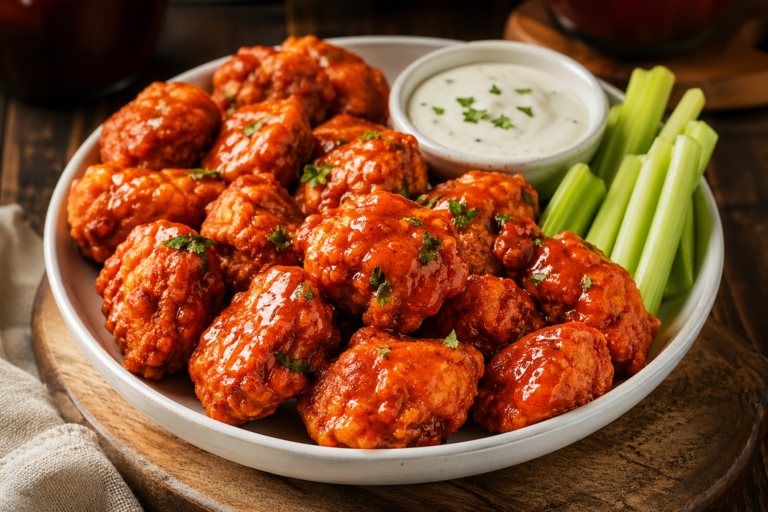 Crispy Air Fryer Buffalo Chicken Bites (Ready in 10 Minutes!)