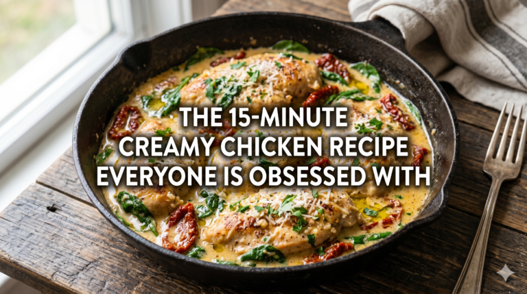 The 15-Minute Creamy Chicken Recipe Everyone is Obsessed With