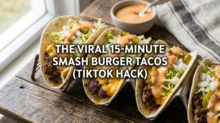 The 15-Minute Smash Burger Taco Hack You Need to Try