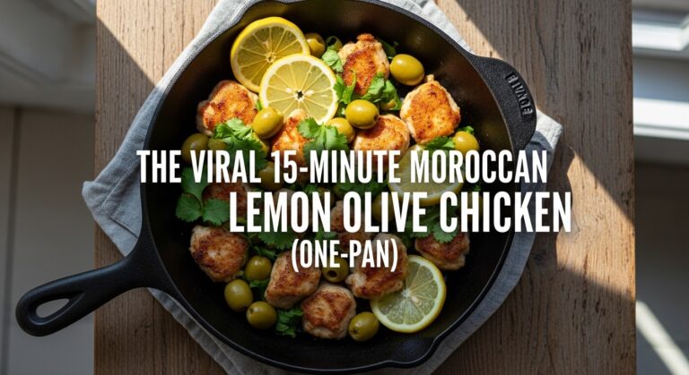 The Viral 15-Minute Moroccan Lemon Olive Chicken (One-Pan)