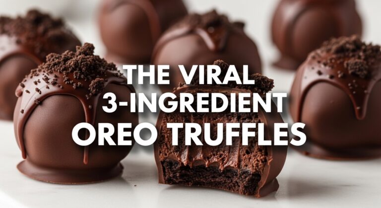 The Viral 3-Ingredient Oreo Truffles (Stupidly Easy!)