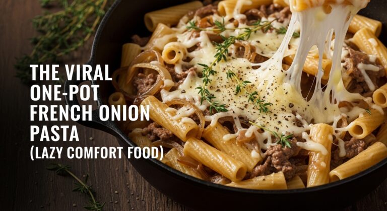 The Creamy French Onion Pasta Everyone is Obsessed With