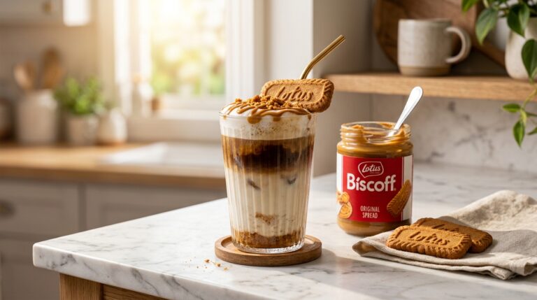 Aesthetic 5-Minute Iced Biscoff Latte (Home Cafe Hack)