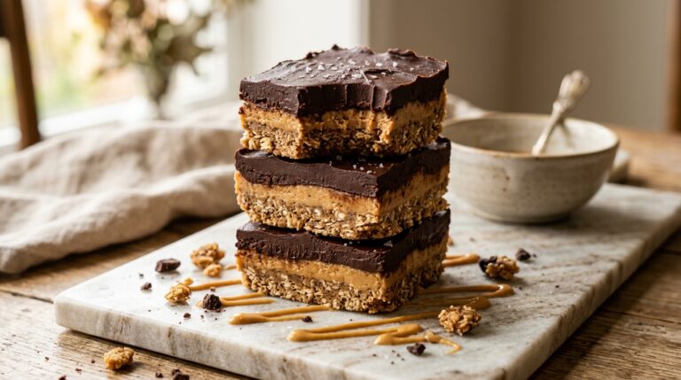 Peanut Butter Bars (No-Bake Dessert)