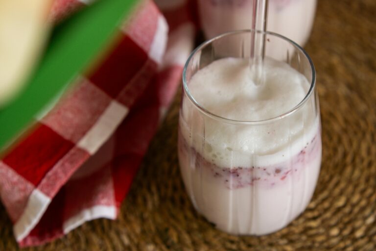 Aesthetic 3-Ingredient Whipped Strawberry Milk