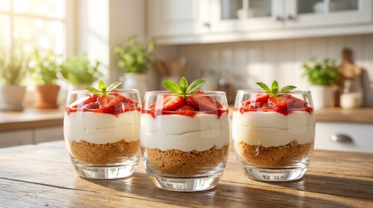 No-Bake Strawberry Cheesecake Cups: The Perfect 15-Minute Summer Treat